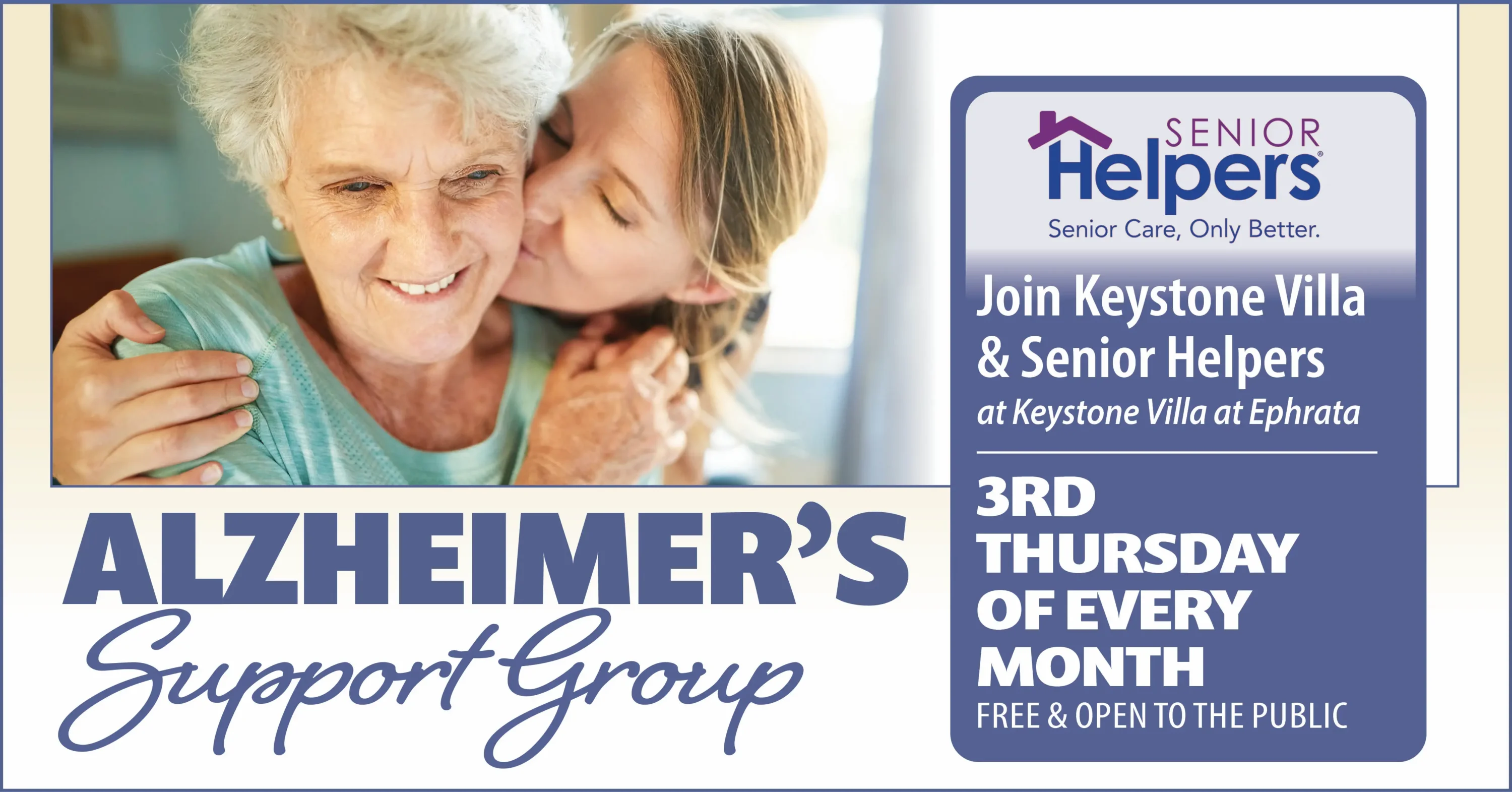 Banner img for Alzheimer's support group event