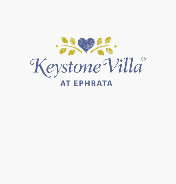 Keystone Villa at Ephrata logo with heart and leaves
